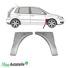 Reparaturblech Kotflügel Radlauf L + R Vorne für Volkswagen Polo 9N 2001-2009