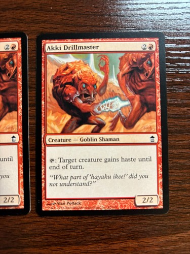"Akki Drillmaster" - Magic the Gathering SAVIORS OF KAMIGAWA (92/165) (2 Cards) - Picture 2 of 6