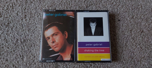 VINTAGE COLLECTABLE JOBLOT OF 2 PETER GABRIEL CASSETTE TAPES.