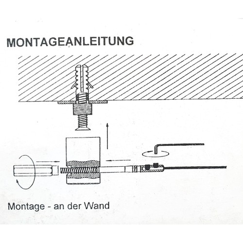 Seilspannsystem Decke zu Decke 5m + Zubehör Seilspanngarnitur Gardinenseil Draht - Bild 14 von 79