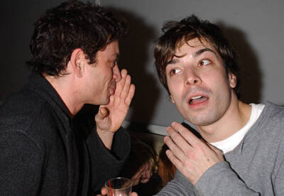 Chris Kattan and Jimmy Fallon during Special screening of ''I Am Sa- Old Photo 1