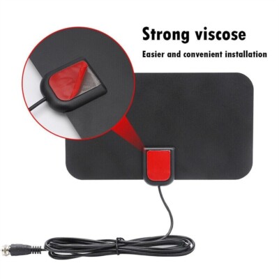 Antenna TV Interna Amplificata Digitale Terrestre 4K HDTV DVB-T2 HD LTE 100 KM e
