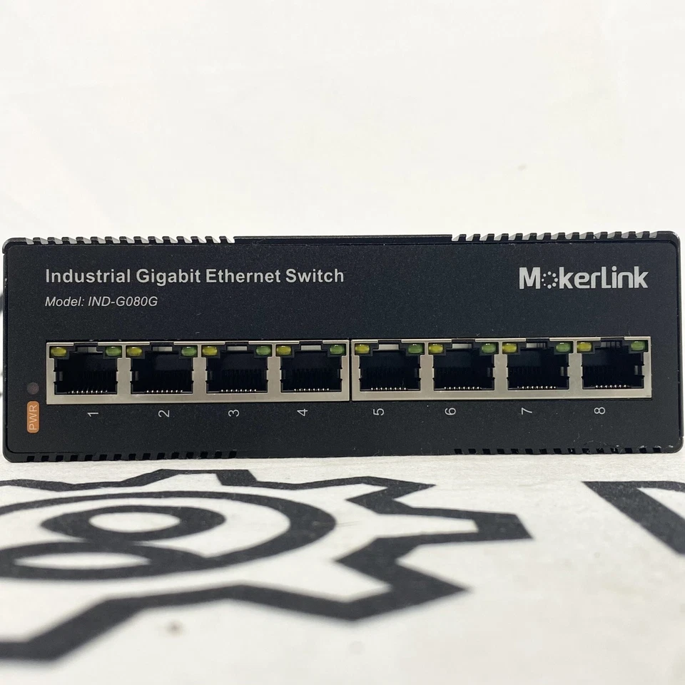 MokerLink IND-G080G 8 Port Industrial Gigabit Ethernet Switch G080G  - Image 2 of 4