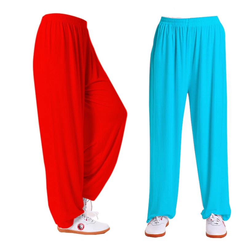 Silk Chinese Kung Fu Tai Chi Pants Martial Arts Trousers Wushu Shaolin Pants New - Image 3 of 4