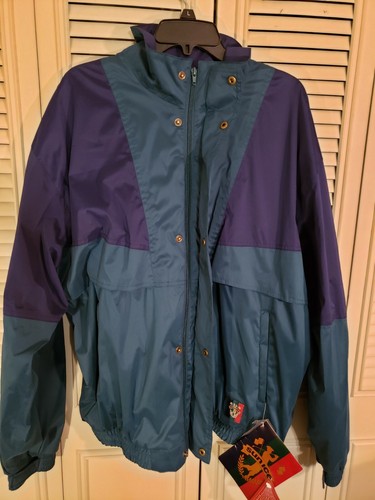 Vtg Sunice Golf Jacket Mens XL Green 