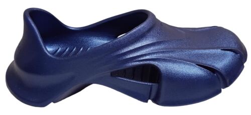 Sandali gelatina BALENCIAGA da uomo stampo punta chiusa scarpa blu EU43 UK9 NUOVA RRP375 - Foto 1 di 12