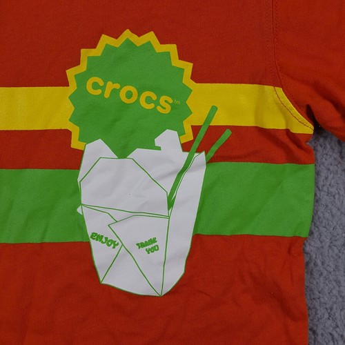 Crocs Chinese Takeout Food Ramen Noodles Kid's Large Youth Short Sleeve T Shirt - Picture 3 of 7