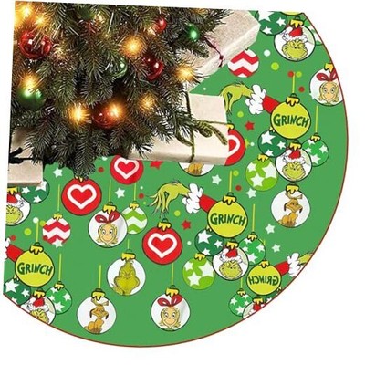 Christmas Tree Skirt 48 Inches Tree Decorations Tree Skirts Mats, Large 