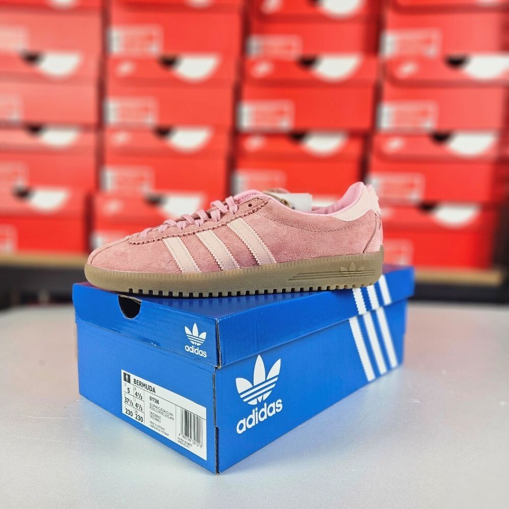 adidas Bermuda Sneakers Mens Womens Glow Pink Gum (GY7386