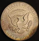 1967 Kennedy Silver Half Dollar  DOUBLE SIDED  Toning Rainbow