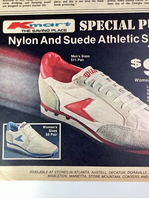 Sneaker Head Atlanta GA Print Ad 1979 AJC Wilson Kmart Bata Lausanne SWZ Czech