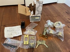 BALDWIN 8000 Series entry door Deadbolt Lock w Double cylinder & Keys. VTG, NOS.