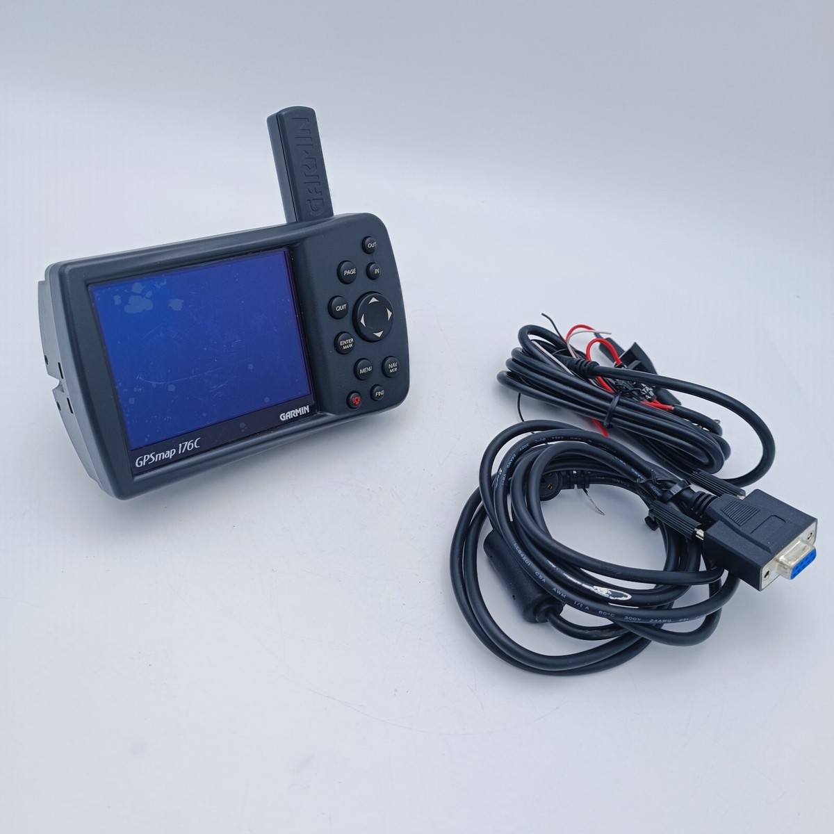 GARMIN GPSMAP 176C Color Marine Chartplotter w/ Cable + Build-in