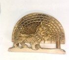 Scottie Dog Brass Business card holder - Vintage Euc Scottish Terrier