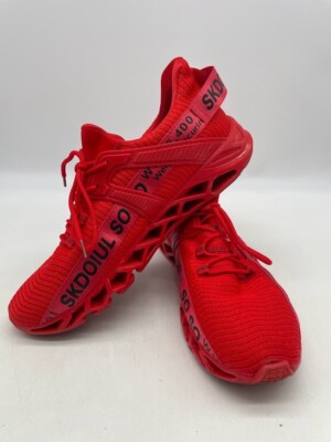 Skdoiul So So Men's Athletic Sneakers Narrow Red Size 45 | eBay