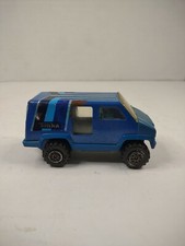Vintage 1978 Tonka #121 Mini Blue Striped Black Silver Van Made in USA
