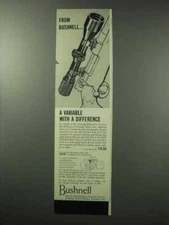 1961 Bushnell Scopes Ad - Variable With a Difference