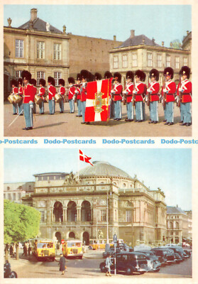D086719 Kopenhagen. Königliche Garde auf Schloss Amalienborg. Rudolf Olsen. Multi View