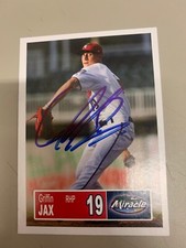Griffin Jax  Signed Card 2018 Fort Myers Miracle Team Card IP Auto