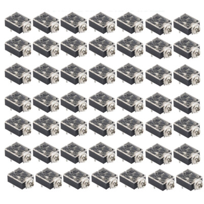 50pcs Stereo Audio Socket Headphone Jack Connector 3.5mm Female 3Pin PCB USA