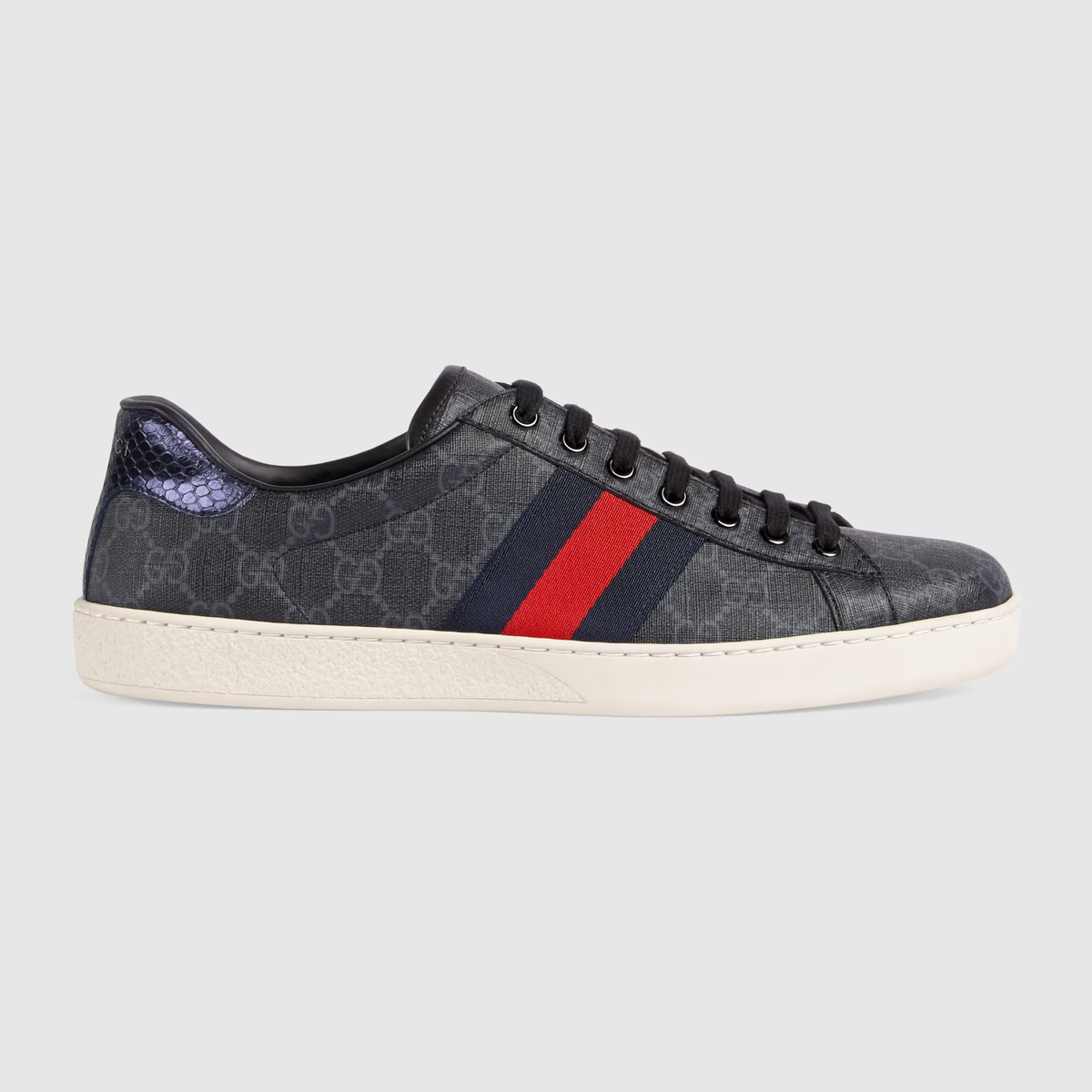 Gucci Black Ace GG Supreme Sneaker | eBay