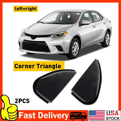 Left Side View Mirror Corner Cover Trim Triangle Fender Fit for Toyota Corolla