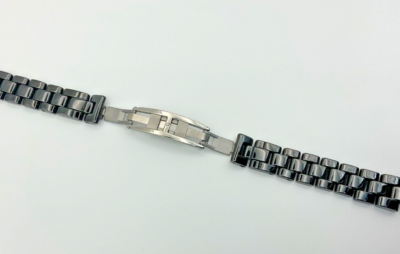 REAL CERAMIC WATCH BAND STRAP BRACELET FOR CHANEL J12 WATCH BLACK