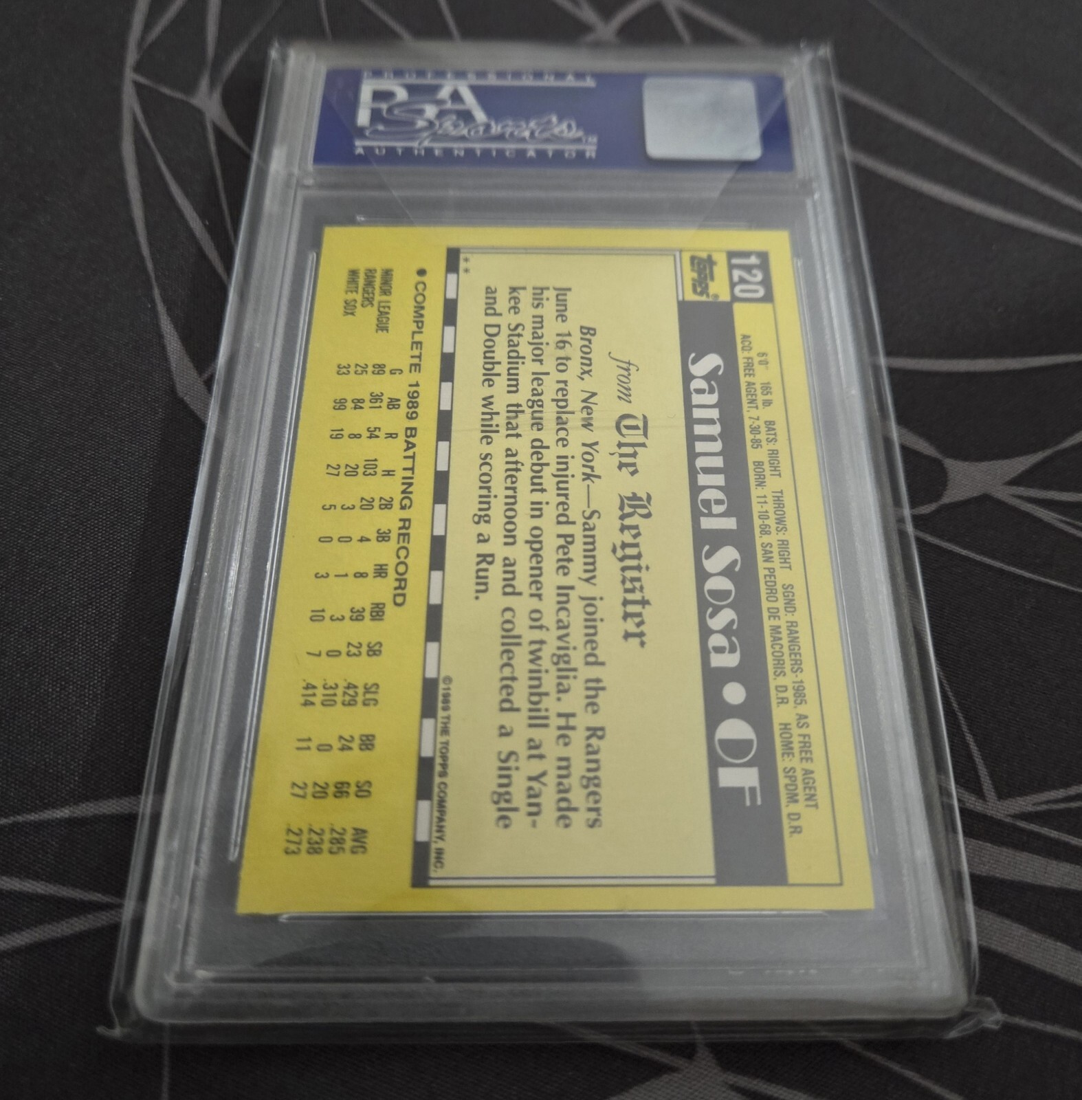 Sammy Sosa (PSA9) view 2