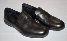 Men's Prada Black Leather Slip On Penny Loafers Size 6.5 Dress Shoes Italy ~ HS4