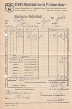 HADMERSLEBEN, 2 x Rechnung 1957, VEB Kloster-Brauerei Hadmersleben Bier Pils