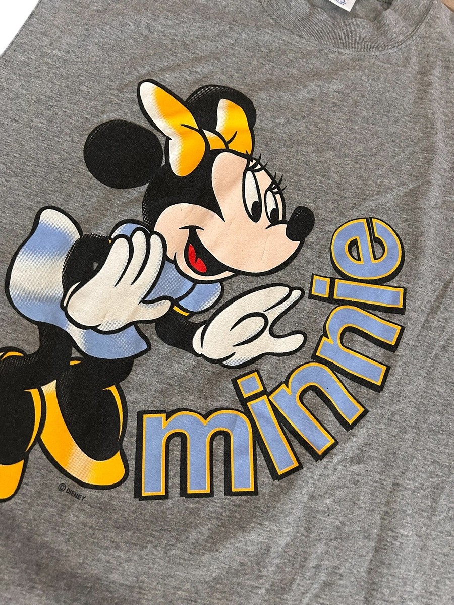 Vintage Mickey Mouse Minnie Big Face Disney T Shirt 80s 90s