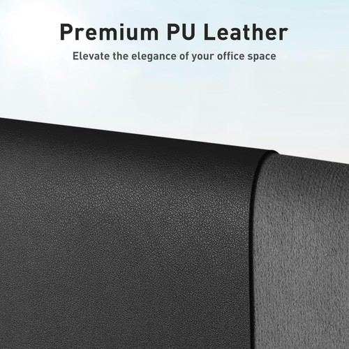 Leather Desk Pad Protector Waterproof Non-Slip Office Mat 23.6"x13.7" - Picture 2 of 8