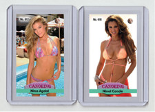 Nina Agdal rare MH Canoeing #'d x/3 Tobacco card no. 617