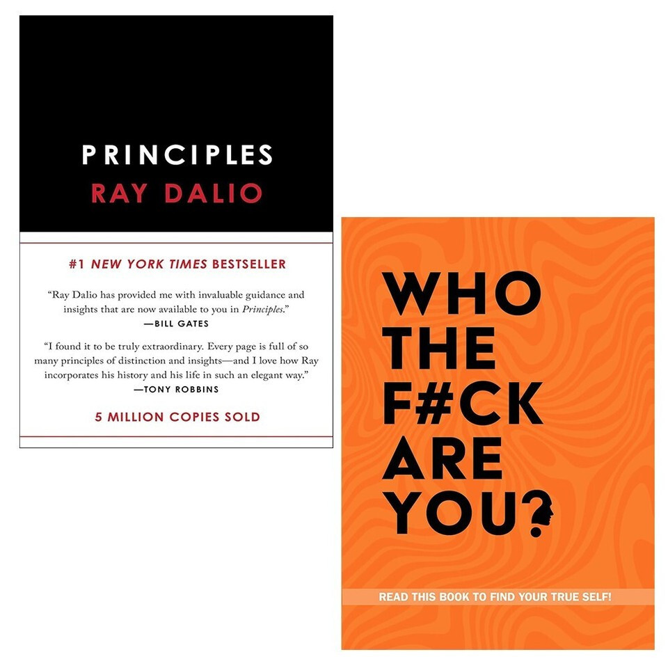Principles Life Work Ray Dalio, Who The F*ck Are You Chartwell 2 Books Set