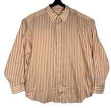 Hugo Boss Men  s Button Down Shirt Size XL Color Ivory  Orange