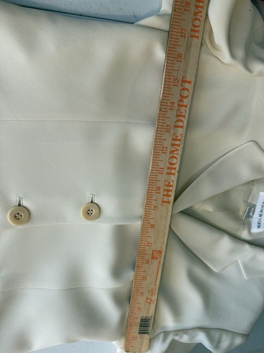 Jones New York Cream Ivory Ladies 100% Silk Blazer Jacket & Skirt Suit Size 6 - Picture 9 of 12