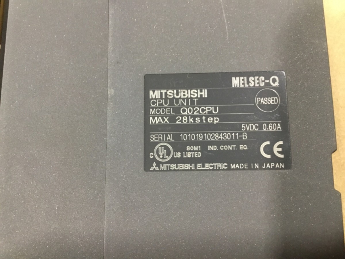 Mitsubishi Q02UCPU CPU Module Unit #30I35*AD | eBay