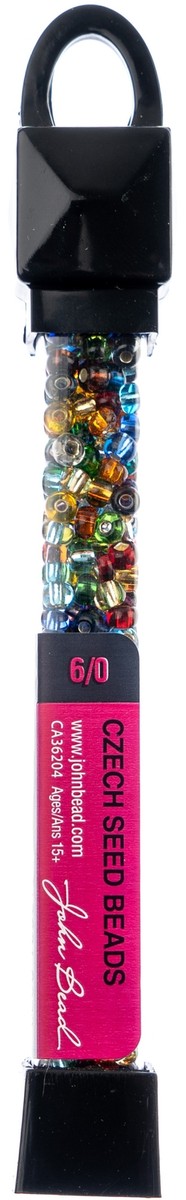 John Bead Czech Seed Beads 24g-6/0 Silverlined Mix - Main Image