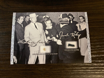 Lee Harvey Oswald & Jack Ruby Relics Worn & Soil Pieces JFK Kennedy Collectible