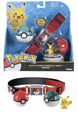 Tomy Pokémon Clip 'N' Carry Poké Ball Belt, Red with Mini Pikachu Belt Hold 6 53941188894 | eBay