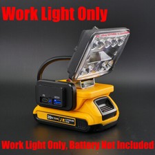 1x LED Work Light Used For DeWalt 20v MAX XR Battery 2280LM w/PD&QC 3.0 USB PORT