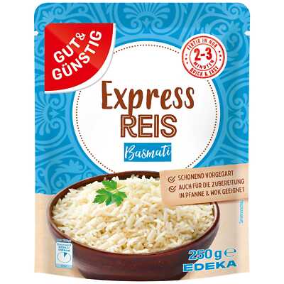 Gut & Günstig Express Reis Basmati 250g Packung