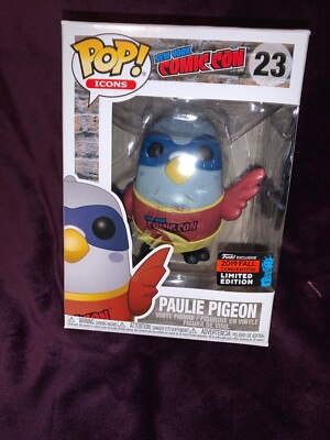 PUNKO POP! PAULIE PIGEON #23 Red, NY 2019 COMIC CON  LE collectable.  NIB. W box