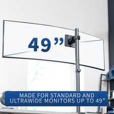VIVO Ultrawide Monitor VESA Bracket Pole Mount, Fits Up to 49" Computer Screens