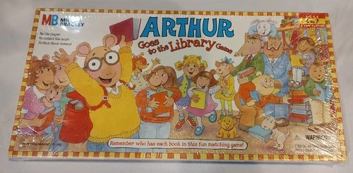 Vintage Milton Bradley 1996 Arthur Goes To The Library Game - New & Sealed