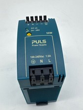 Puls ML50.100 Power Supply, In 100-240V 1A, Out 24-28VDC 2.1A 50W