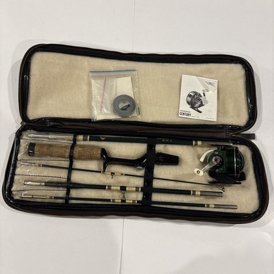 Vintage Johnson Executive Travel-Pac Rod & Reel Set AR-140 Accu-Rod 100B W Case
