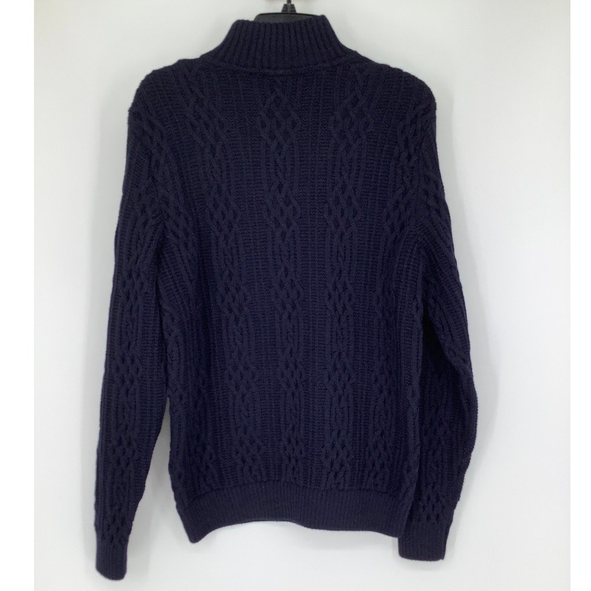 Dale Of Norway Men's Medium Navy Blue Hoven Masc Sweater 1/4 Zip