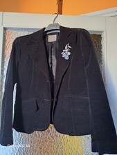 G IACCA IN  VELLUTO  NERO LISCIO "CONBIPEL"  - TG. 46 -  IN OTTIME CONDIZIONI