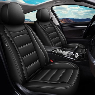 Car Front Row 2-Seat Covers PU Leather For Chevy Colorado 2015-2024 2025 2026